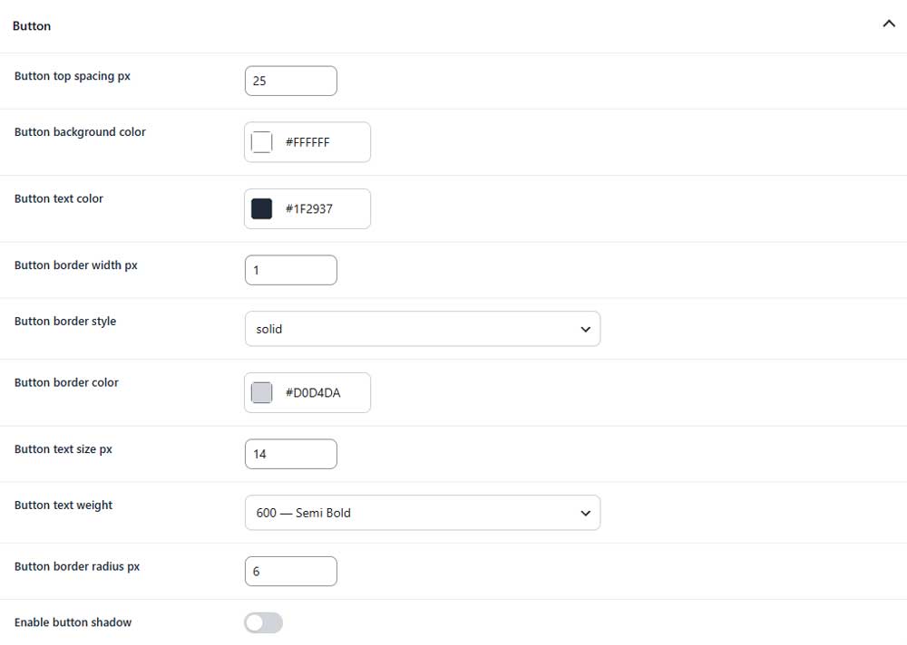 Empty cart button