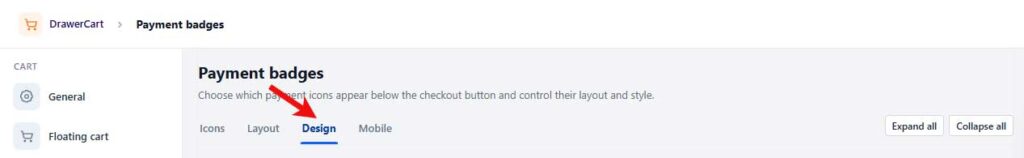 payment badges design