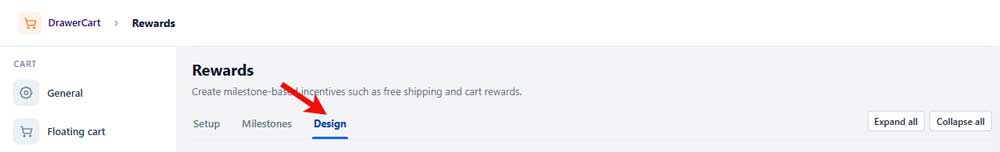reward design tab